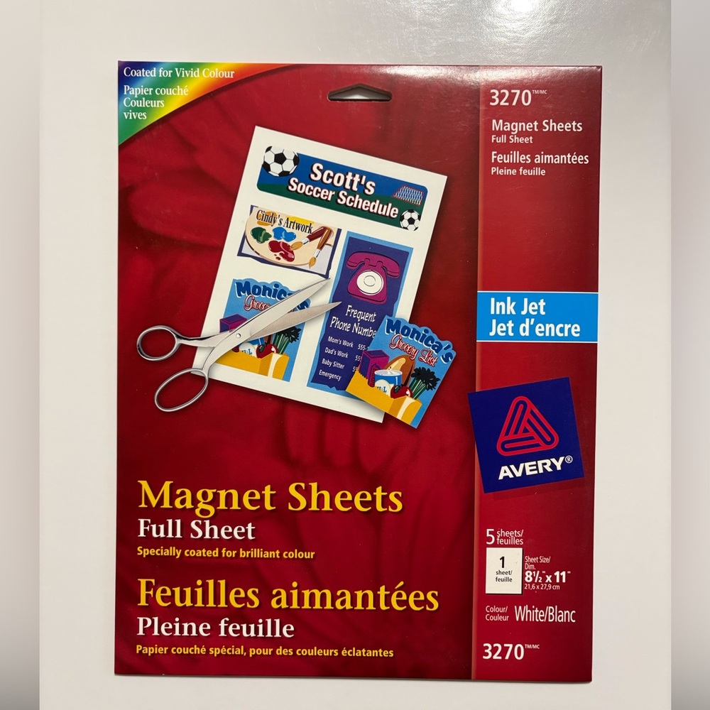 Avery Ink Jet Magnet Sheets
